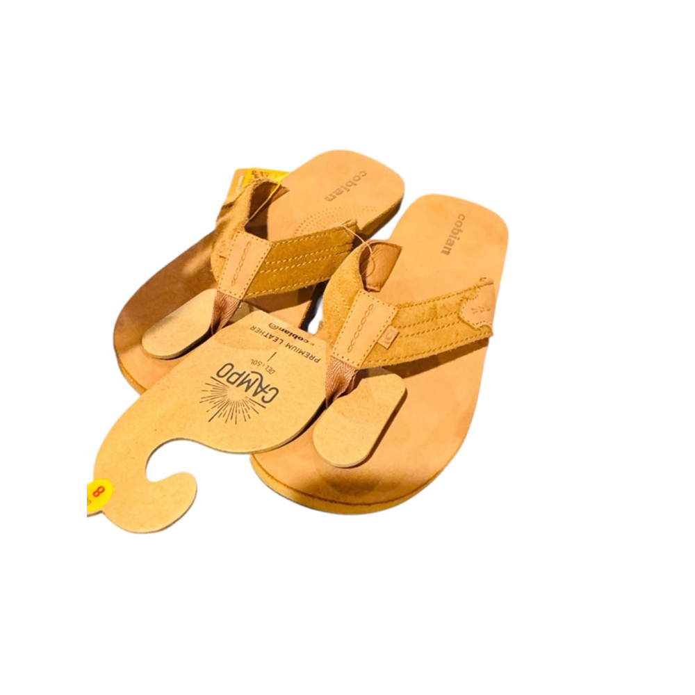 Men’s Cobian Tan Lazo Leather Flip Flop Sandals Size 8